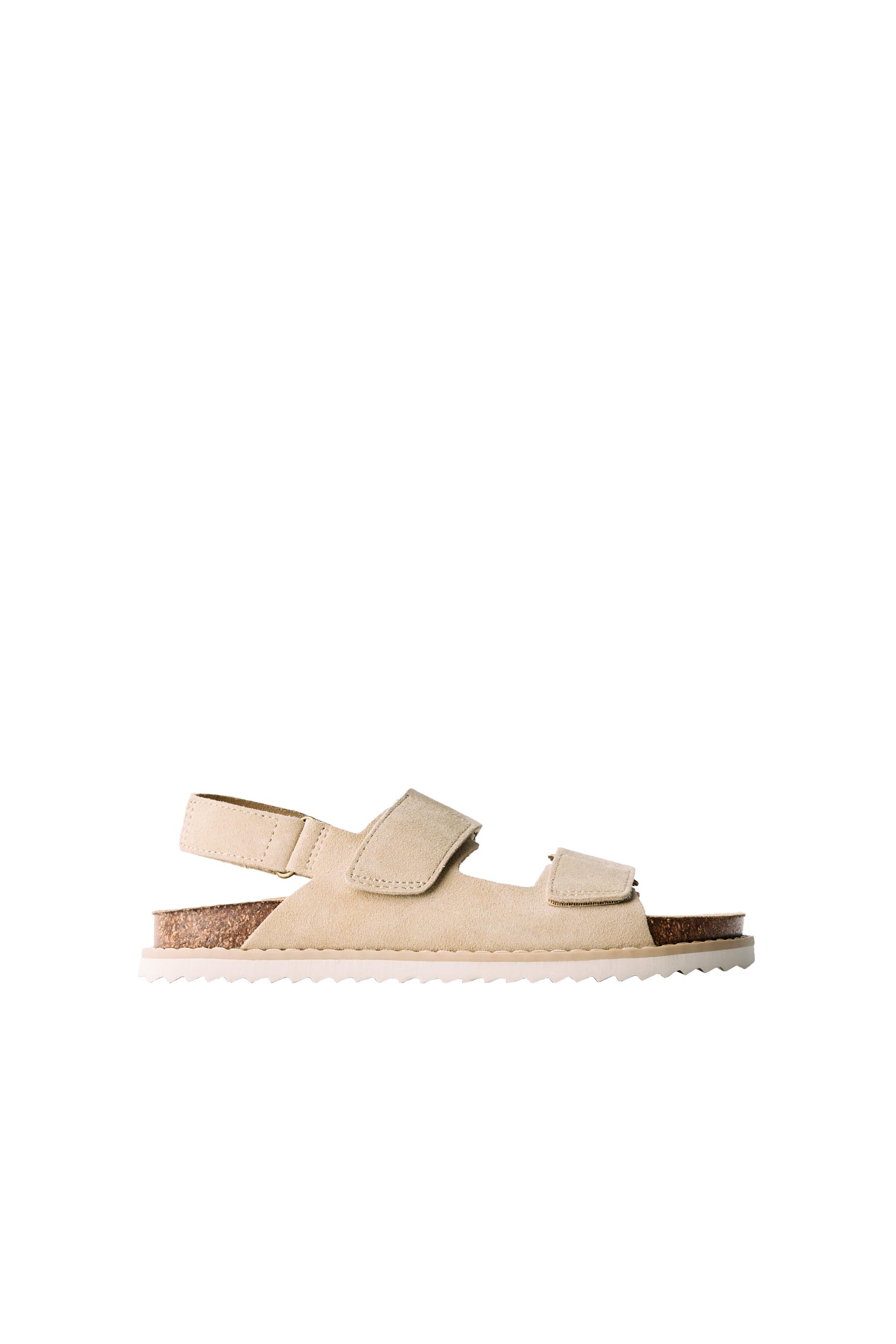 LEATHER SANDALS - Sandy Brown | ZARA United States display picture 3