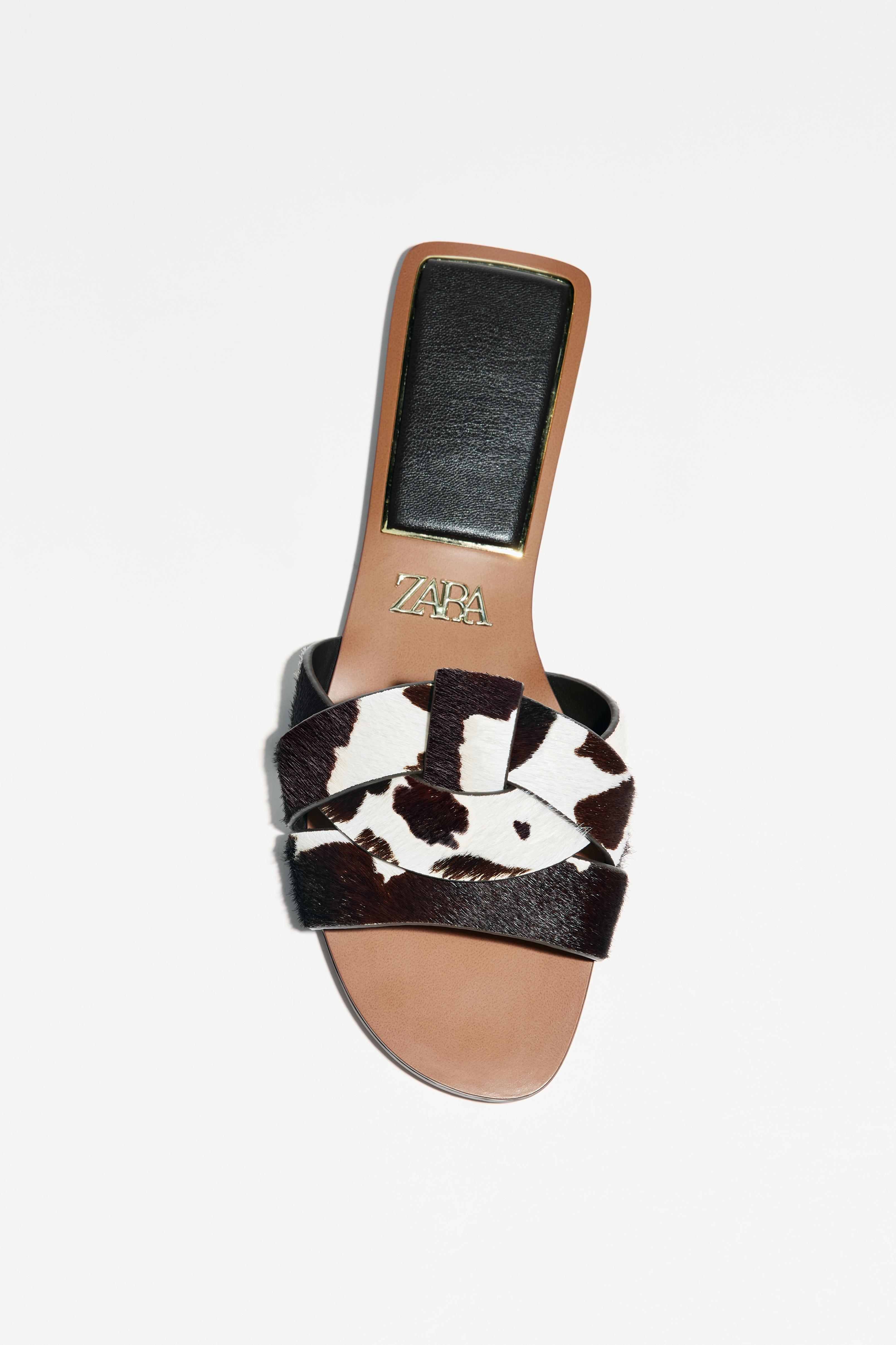 ZARAレザーシューズ 極美品】ZARA vibram レザーシューズ フロントジッパー 44