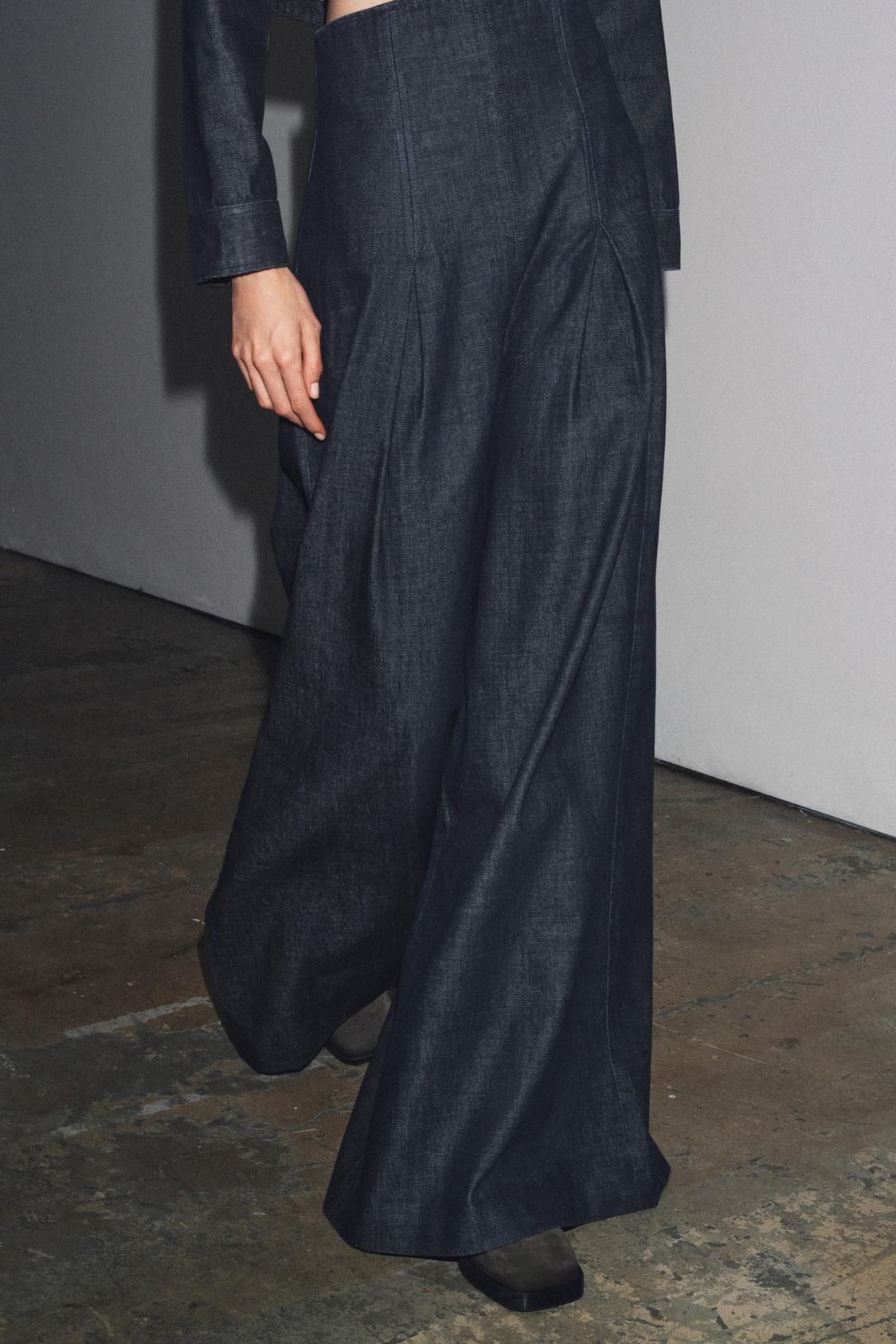 ZW COLLECTION WIDE LEG ULTRA HIGH-WAISTED JEANS