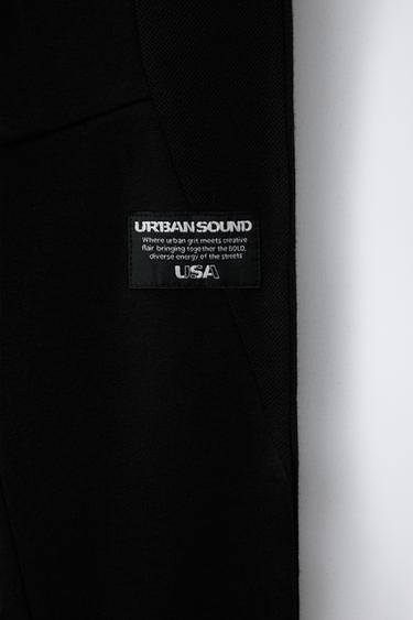 PANTALON DE JOGGING INTERLOCK PIQUÉ - Noir de Zara - Image 3