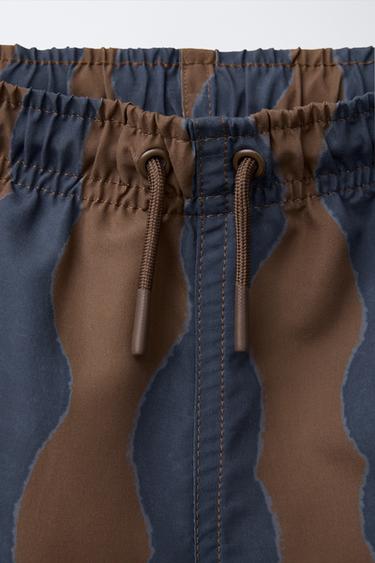 6-14 YEARS/ WAVE PRINT SWIM SHORTS - Blue by Zara - Image 2