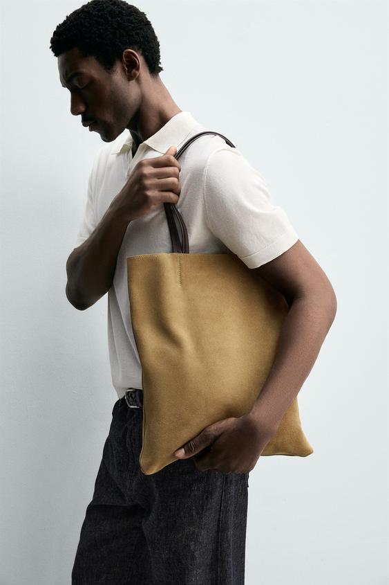 LEATHER SHOPPER BAG