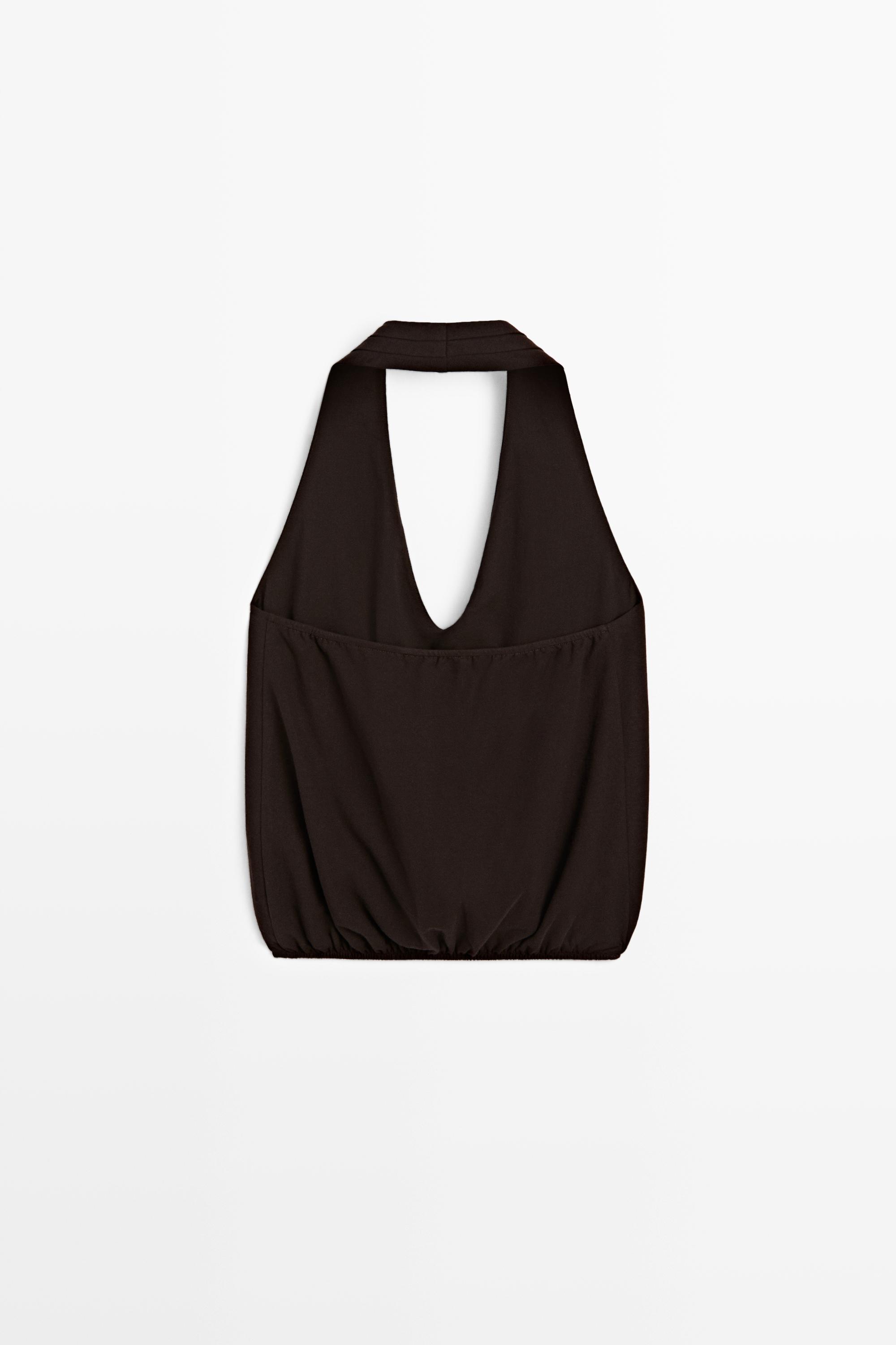 Top encolure américaine bas élastique coton