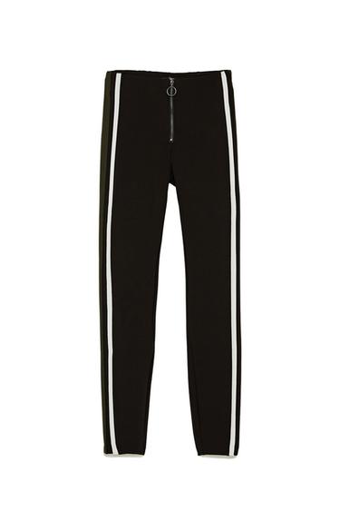 LEGGINGS WITH DOUBLE SIDE STRIPE DETAIL