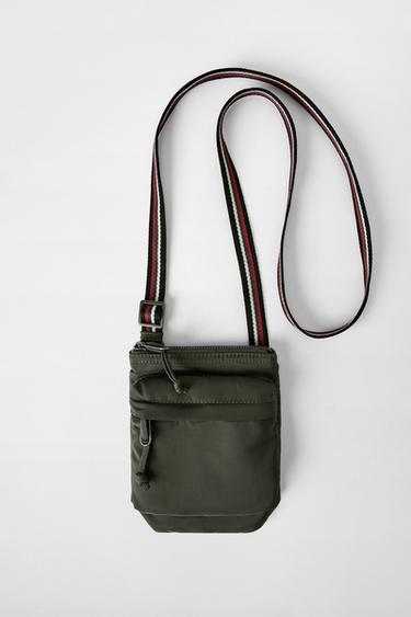 NYLON CROSSBODY BAG BOBBY GILLESPIE X ZARA - Green by Zara