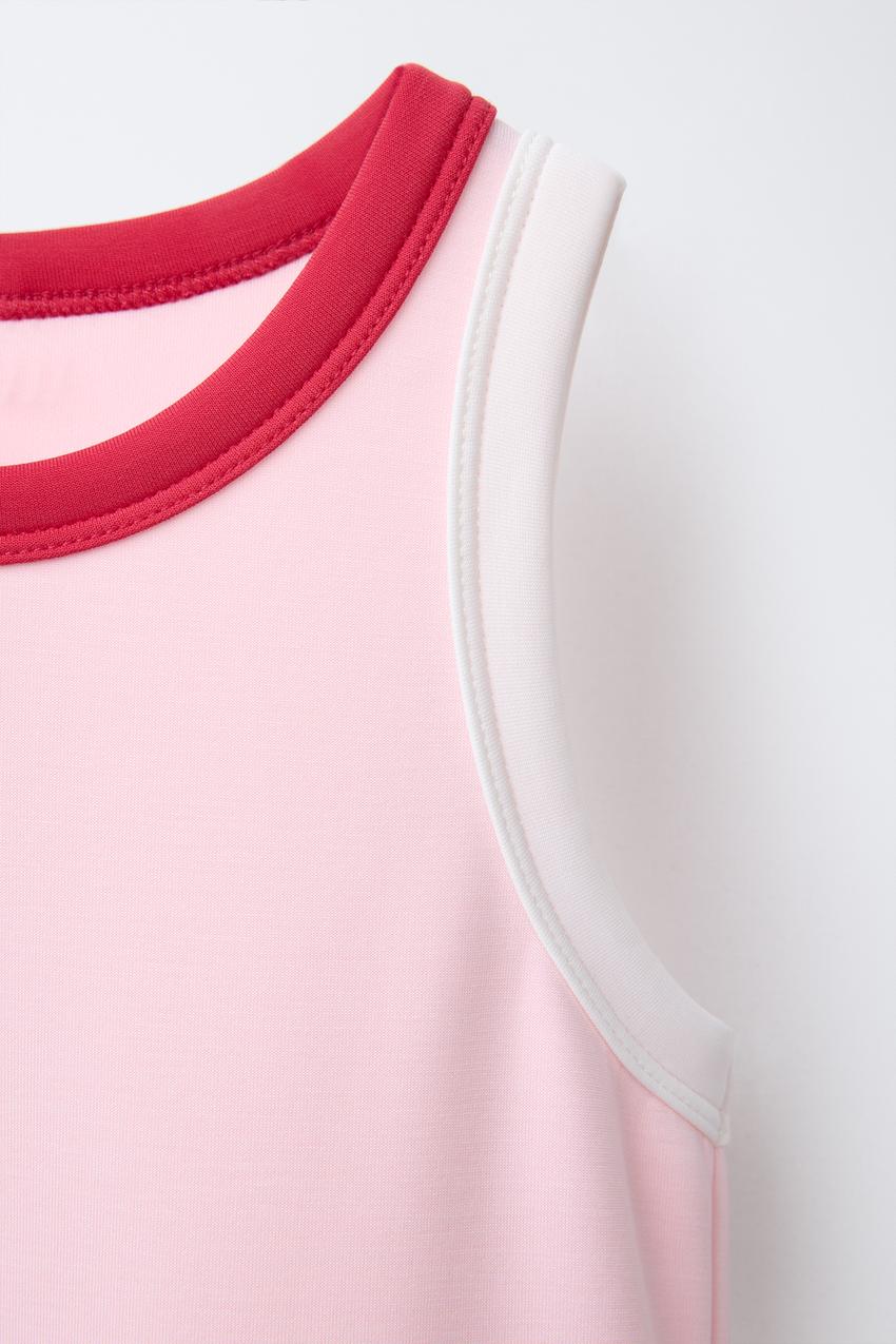 CONTRAST MODAL DRESS