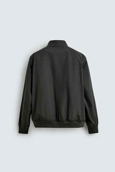 WATER-REPELLENT QUILTED JACKET - Dark green by Zara