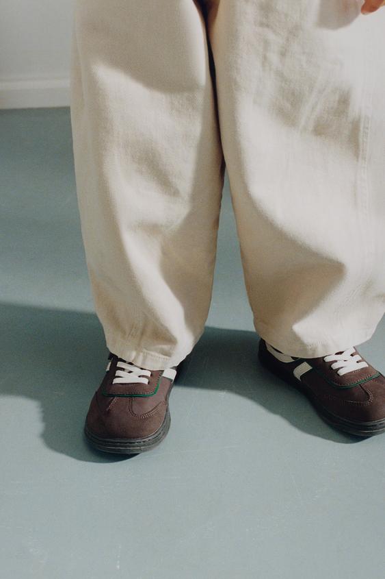 CONTRAST BAREFOOT SNEAKERS - Brown by Zara - Image 0
