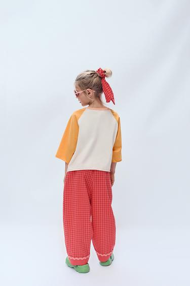 2-14 YEARS / LIMITED EDITION GINGHAM TROUSERS - Red / Orange by Zara - Image 4