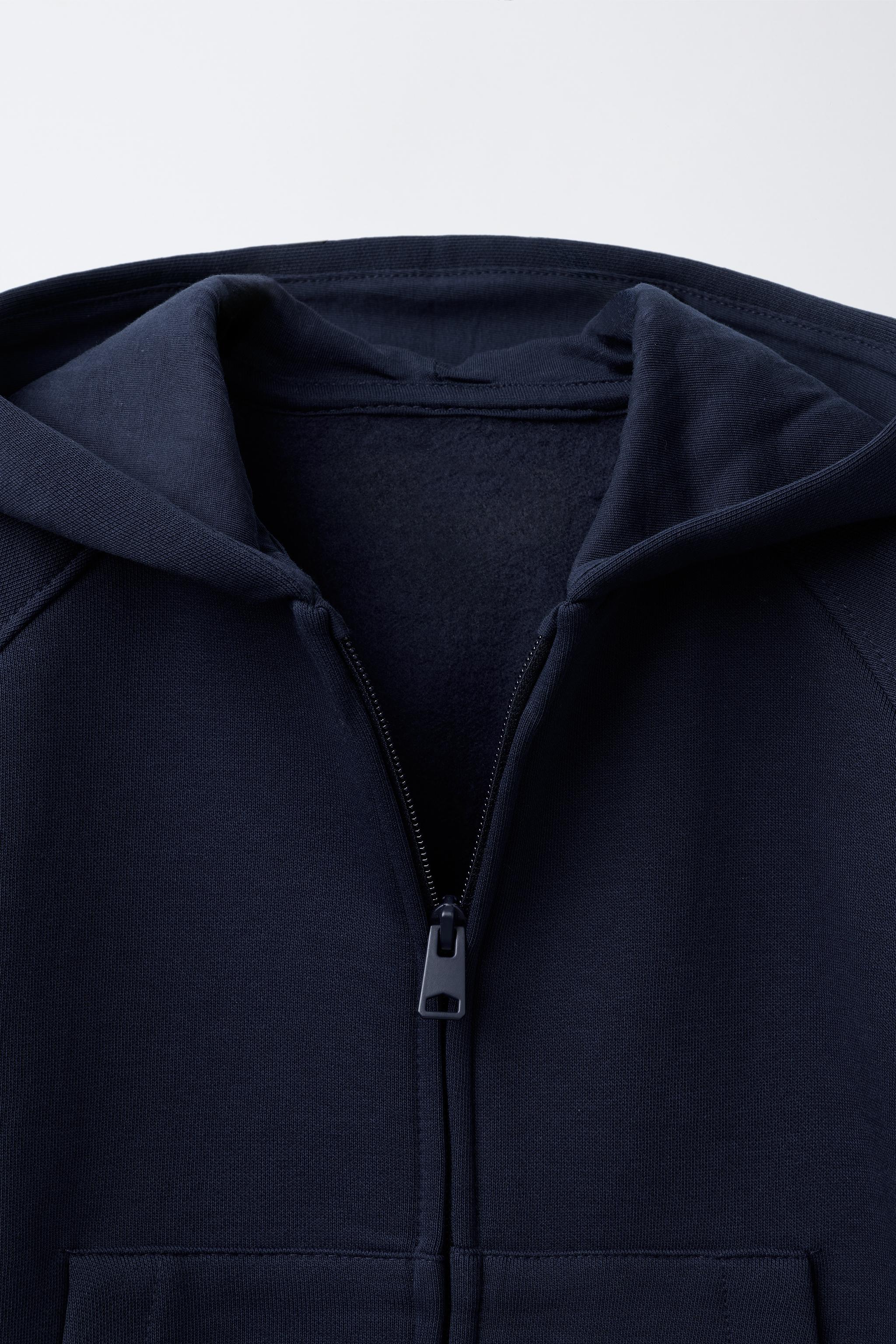 BASIC ZIP-UP SWEATSHIRT - Navy blue | ZARA South Africa