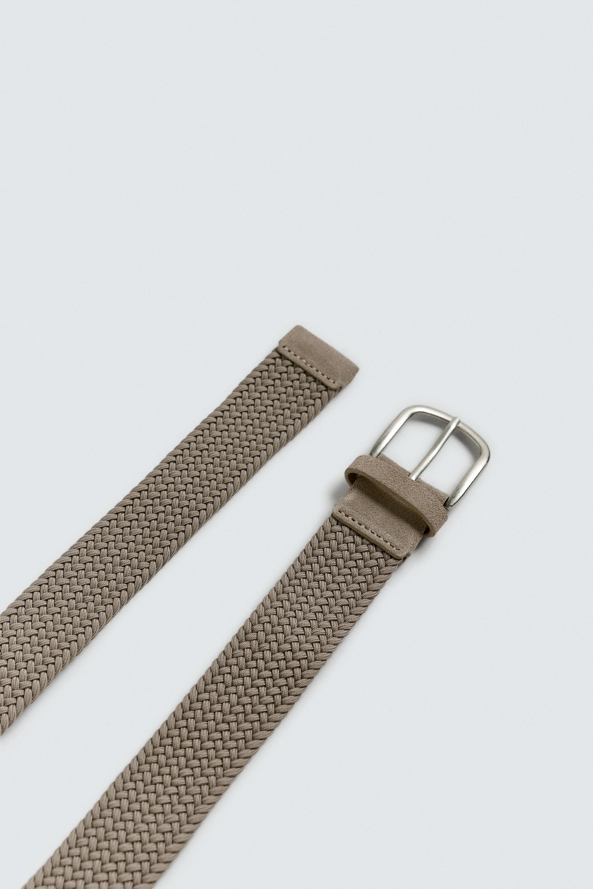 編み込みストレッチベルト - ベージュ | ZARA Japan / 日本