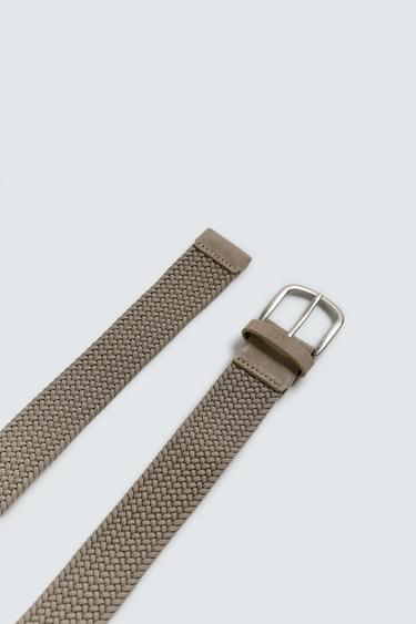 BRAIDED STRETCH BELT - Beige by Zara - Image 3