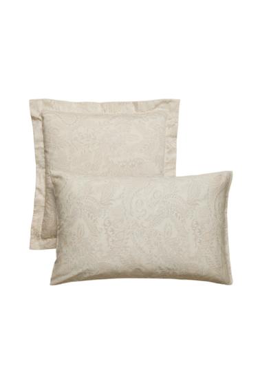 PAISLEY SATEEN PILLOWCASE - Beige by Zara