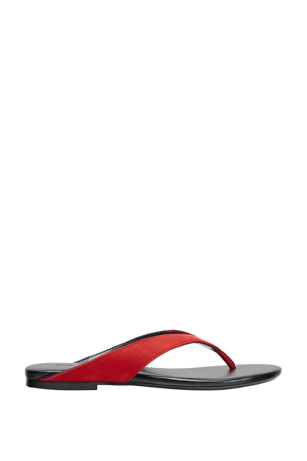 FLAT LEATHER SANDALS - image 4