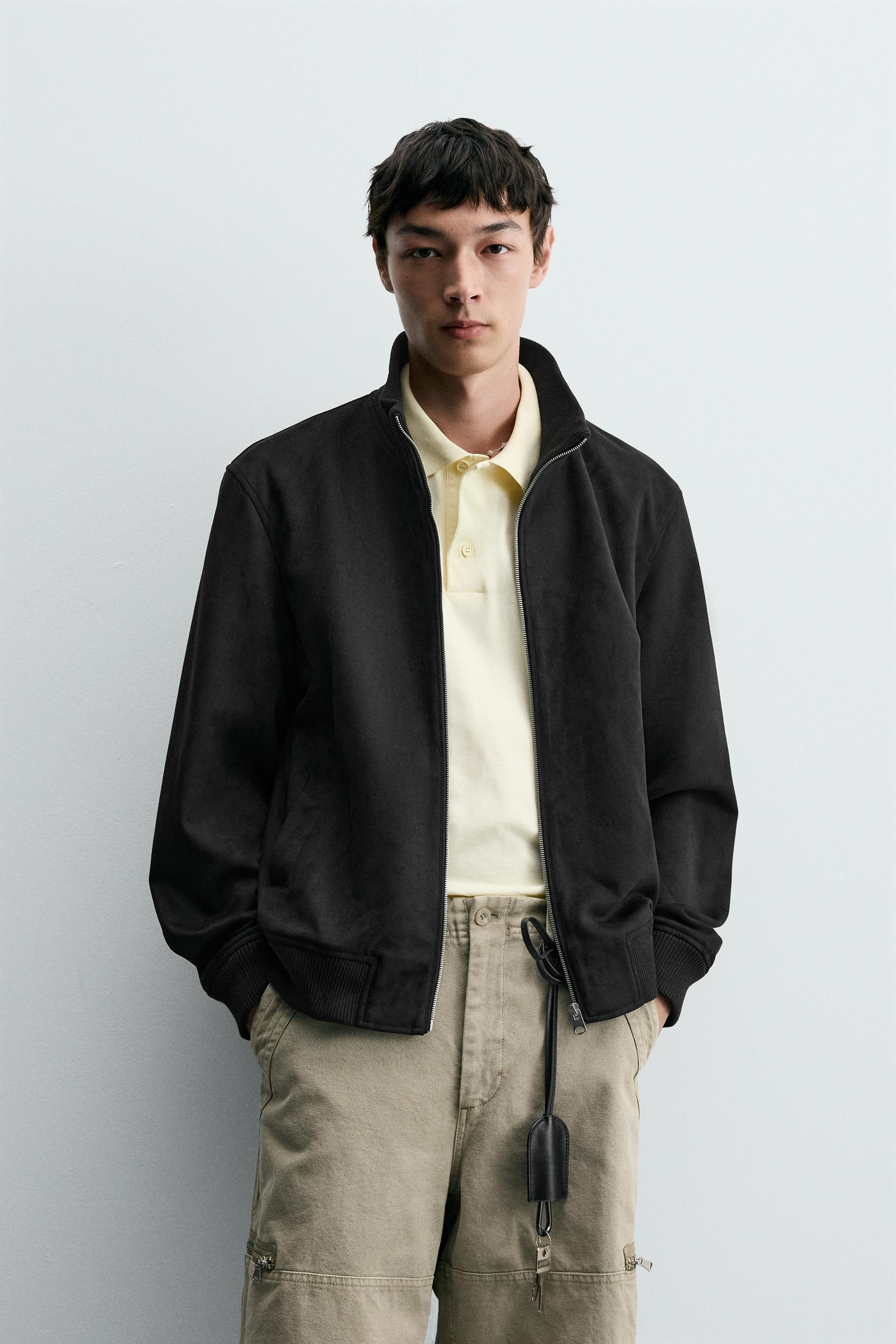 ZARA フリンジ付きレザージャケット　スエードジャケット　XS 本革クール！☆ZARA☆フリンジ付きスエードジャケット (ZARA