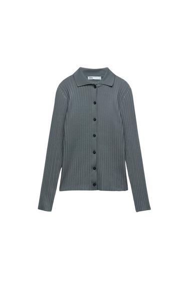 KNIT POLO SWEATER