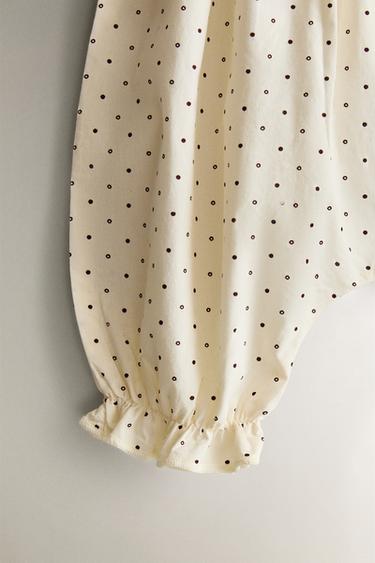 PANTALON BLOOMER BÉBÉ POIS - Crème de Zara - Image 2