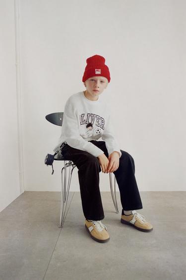 Zara OLIVER Y BENJI © CAMPEONES T 恤 - 白色