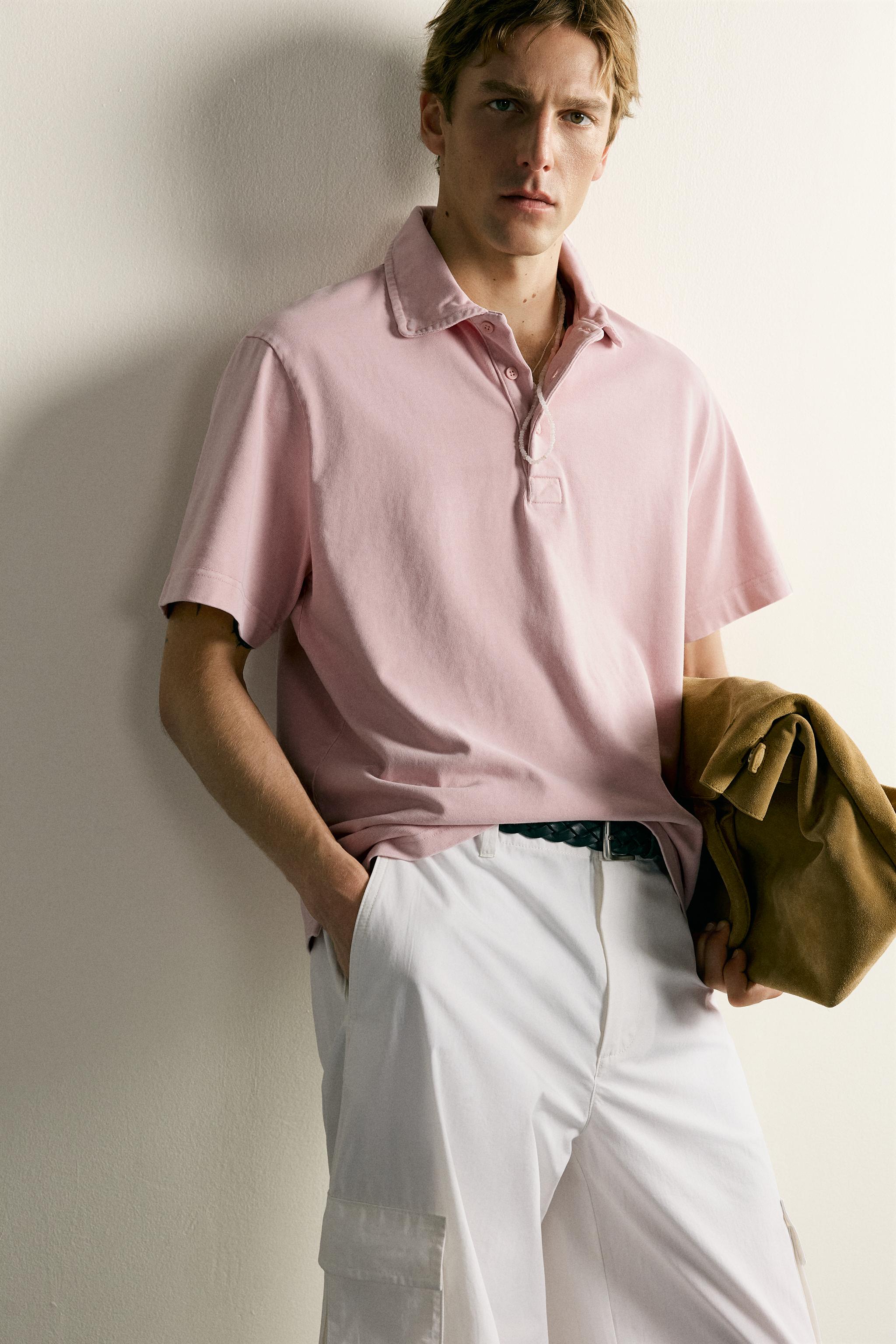 REGULAR FIT TEXTURED POLO