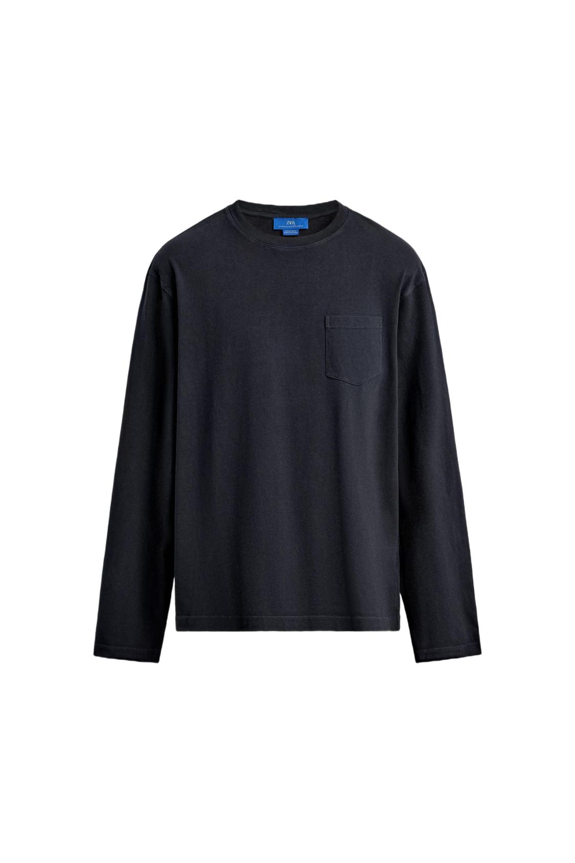 AARON LEVINE X ZARA LONG SLEEVE POCKET T-SHIRT - Image 5