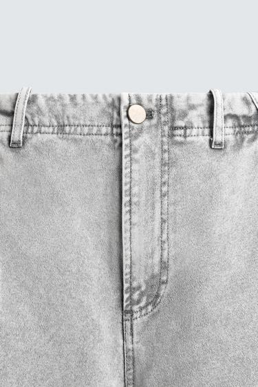 WASHED PARACHUTE CARGO TROUSERS - Light grey by Zara - Image 8