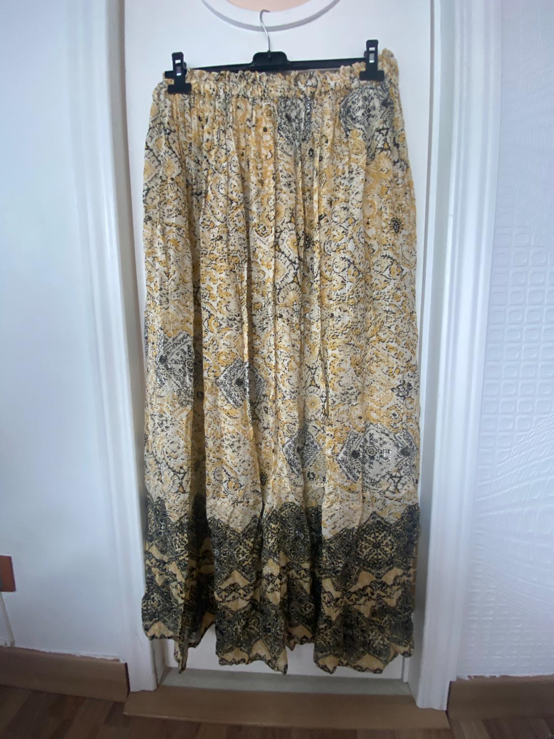 METALLIC THREAD PRINTED SKIRT - Image 2