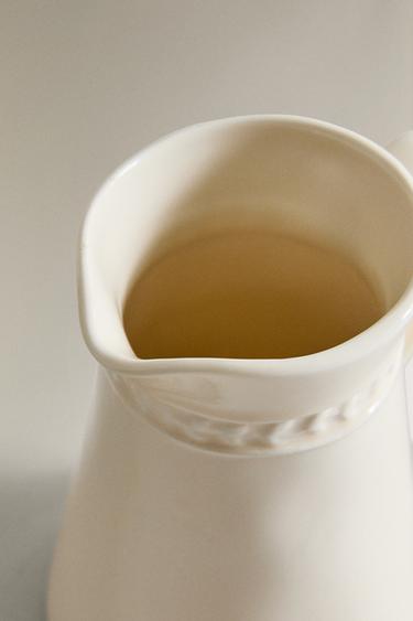 PICHET POT À LAIT RELIEF GRÈS - Crème de Zara - Image 3