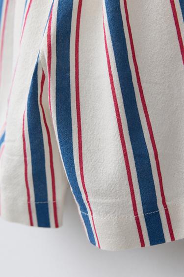 STRIPED BERMUDA SHORTS - Ecru by Zara - Image 3