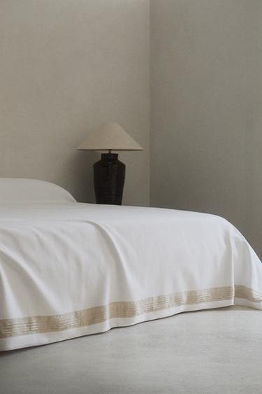 PLEATED BEDSPREAD - White by Zara