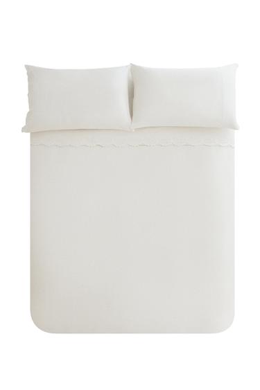 Zaras BRODERAT PÅSLAKAN MED BÅRD - Vit