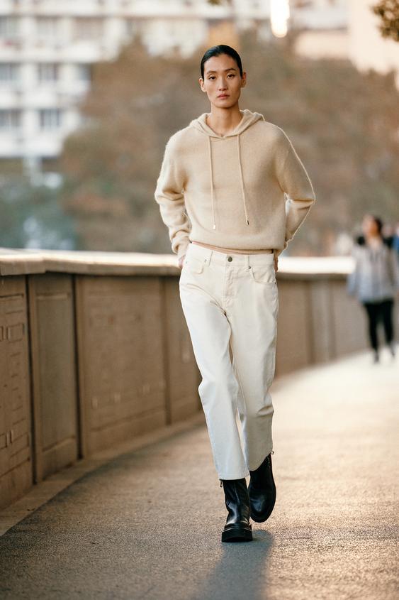 low rise straight leg jeans zara