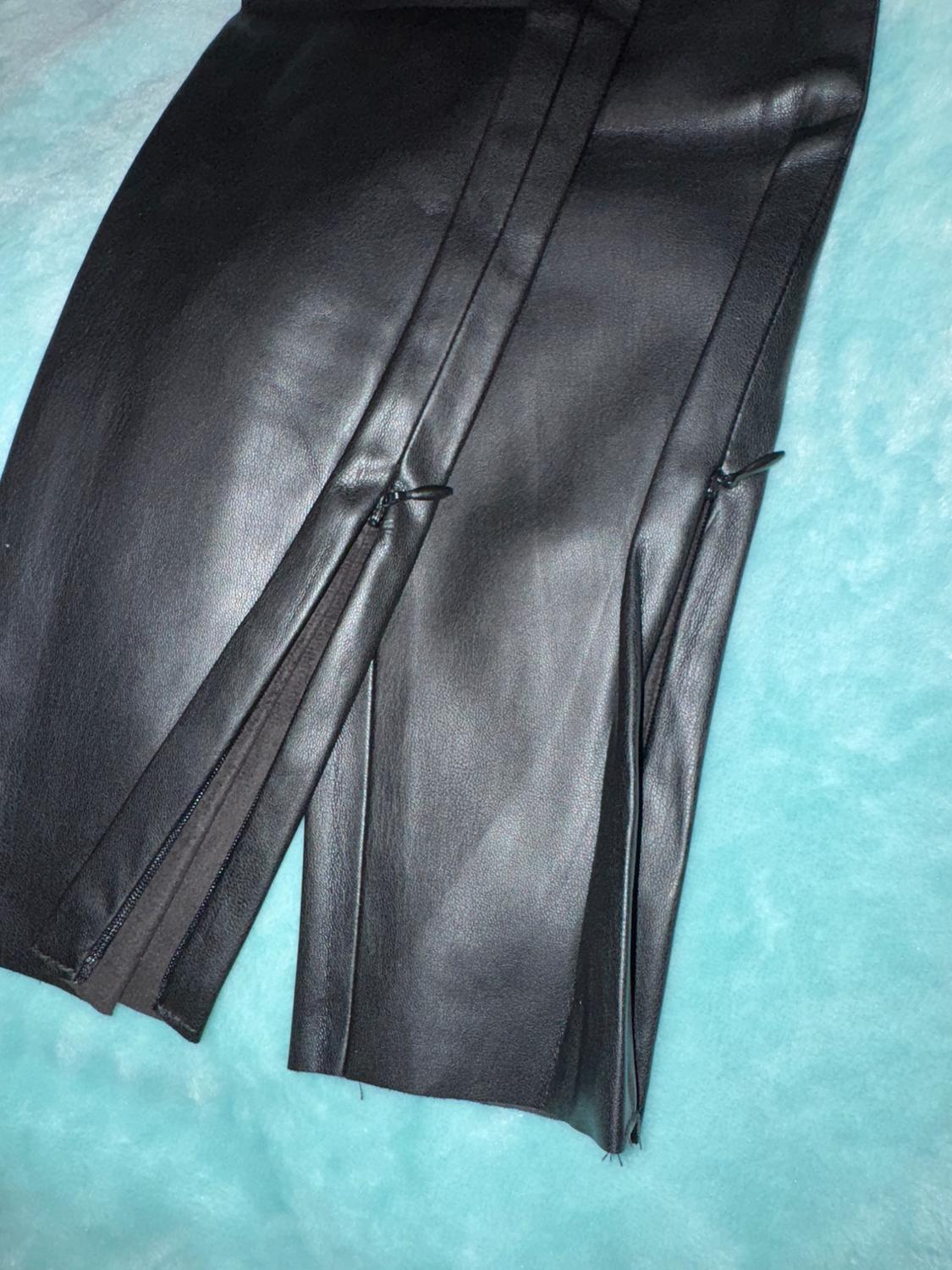 FAUX LEATHER LEGGINGS WITH BELT - Image 5