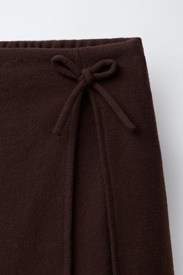 SOFT TOUCH BERMUDA SKORT WITH BOW - Brown by Zara - Image 2