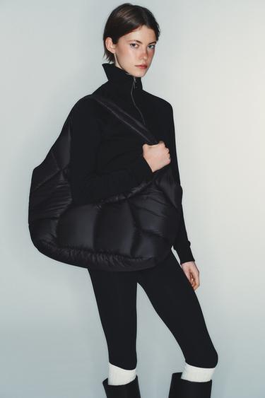 SHOPPER EFECTO ACOLCHADO - Negro de Zara