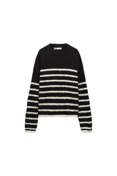 STRIPED KNIT SWEATER