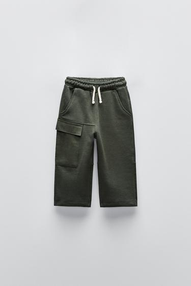 COMBINATION TROUSERS - Dark green by Zara