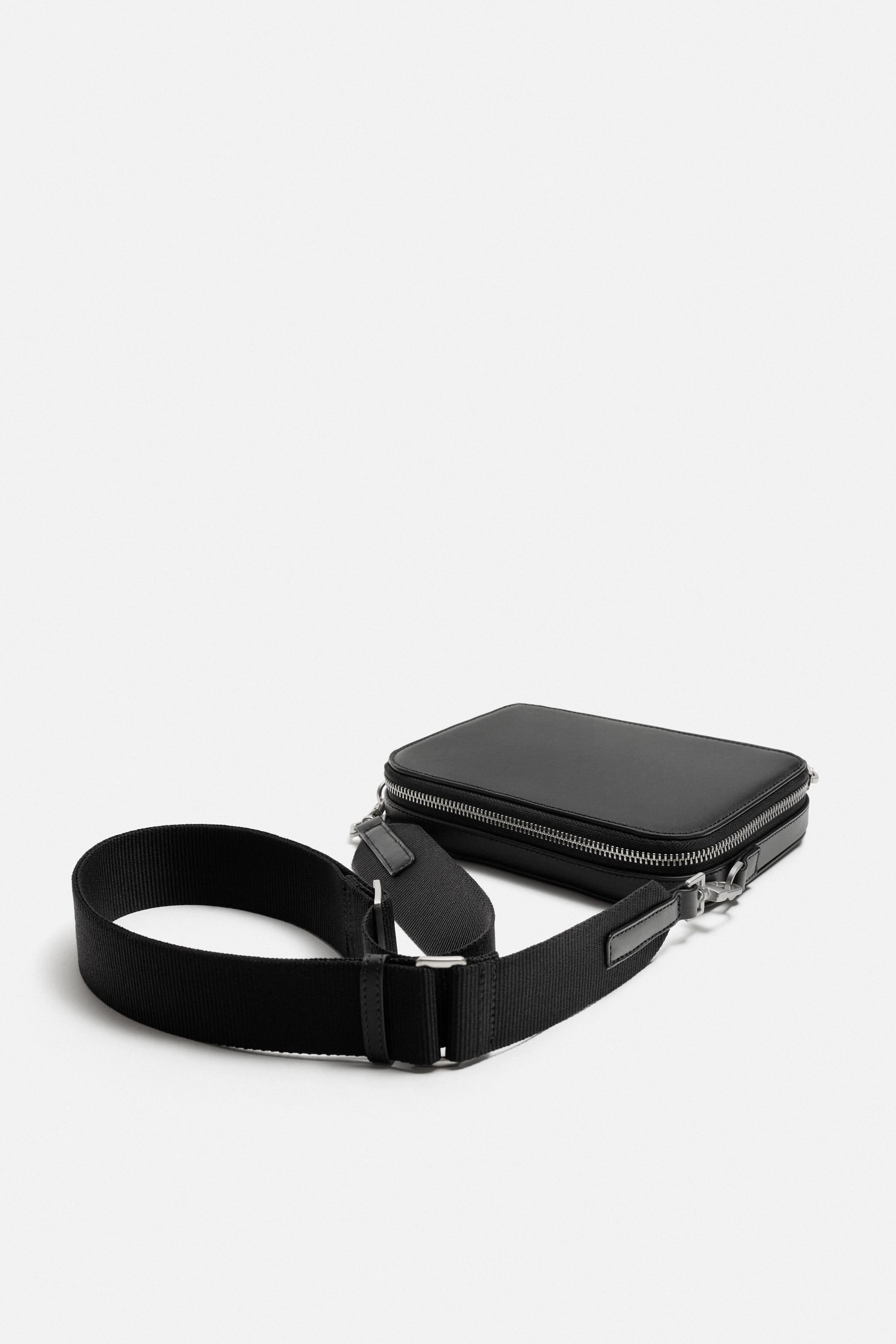 ZARA ブラックレザーショルダーバッグ ZARA 黒 レザー ショルダーバッグ - メルカリ