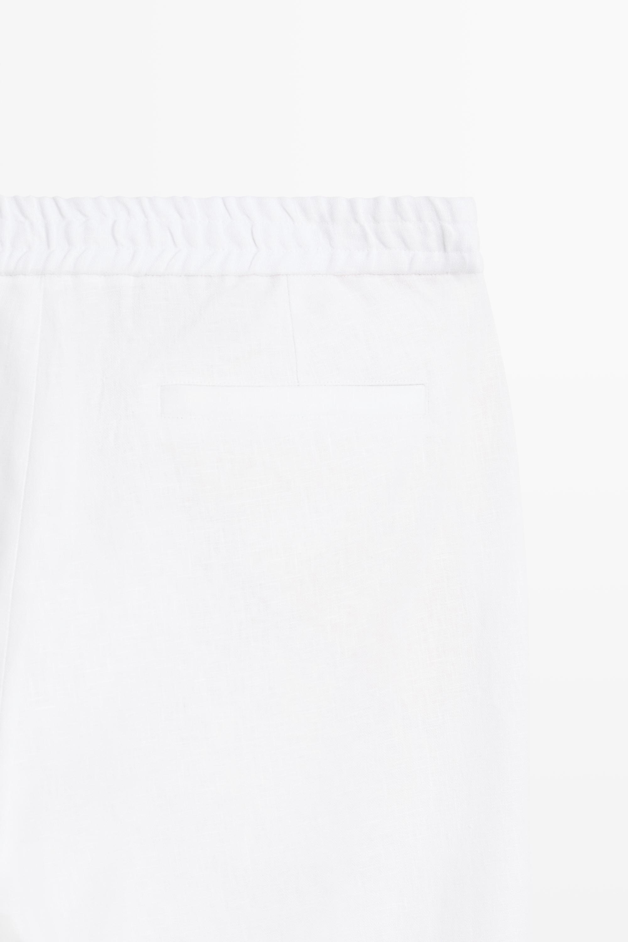 100% linen jogger-fit pants