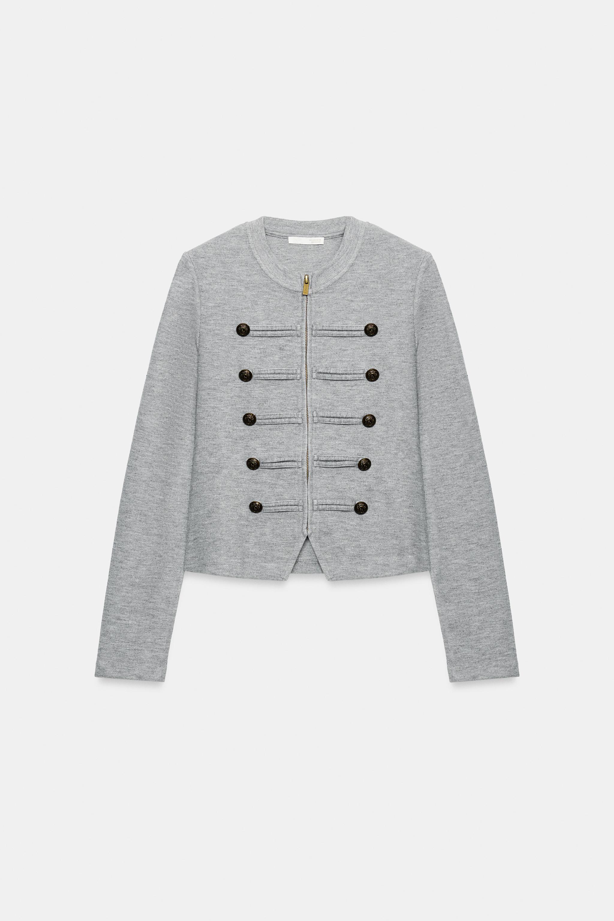 BUTTON DETAIL JACKET - Oyster-white | ZARA United States