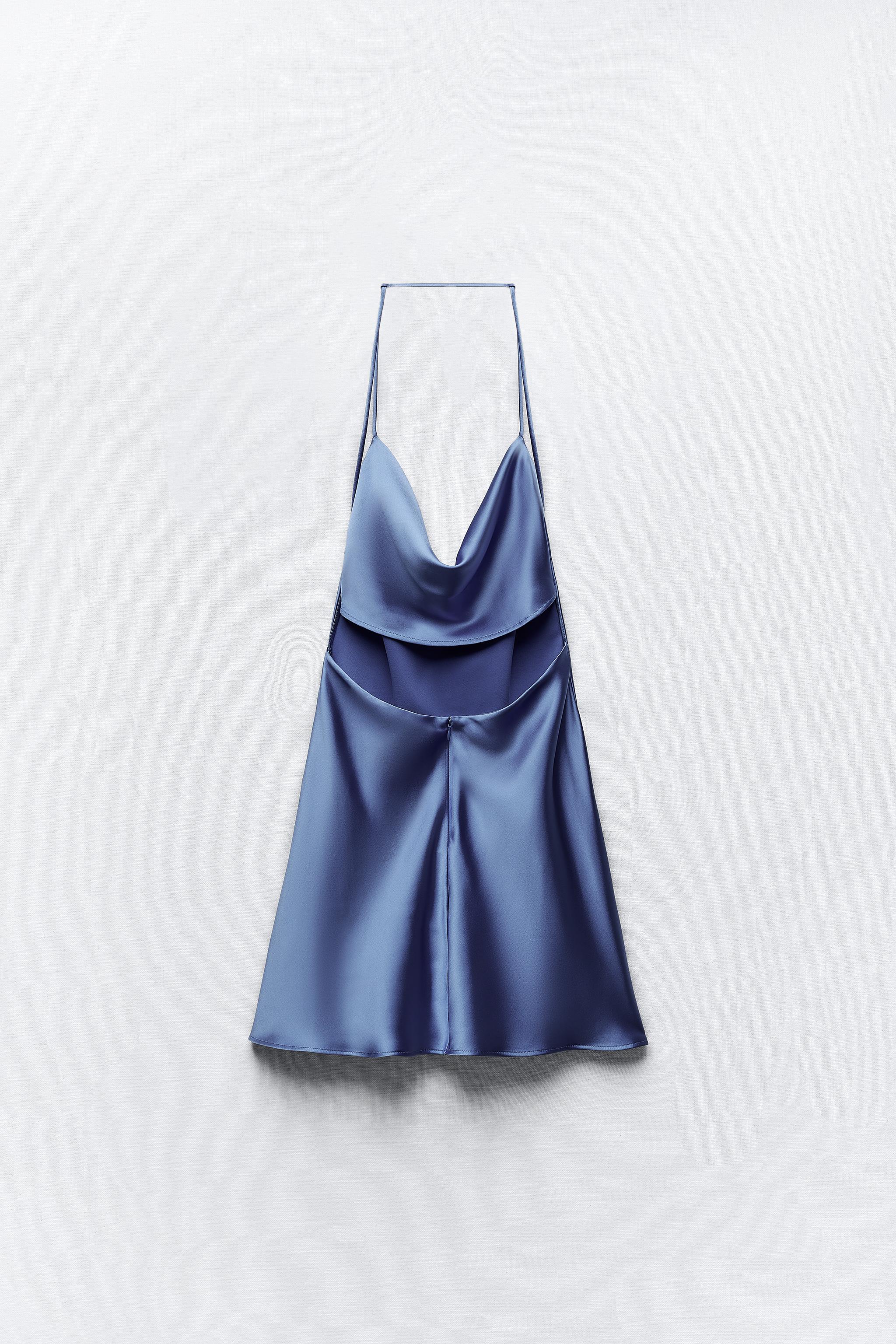 Zara Satin Cut Out Mini – Rent To Dress NZ
