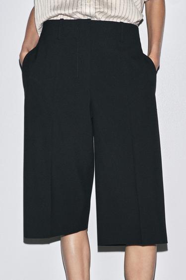 BERMUDA LARGA ZW COLLECTION - Negro de Zara