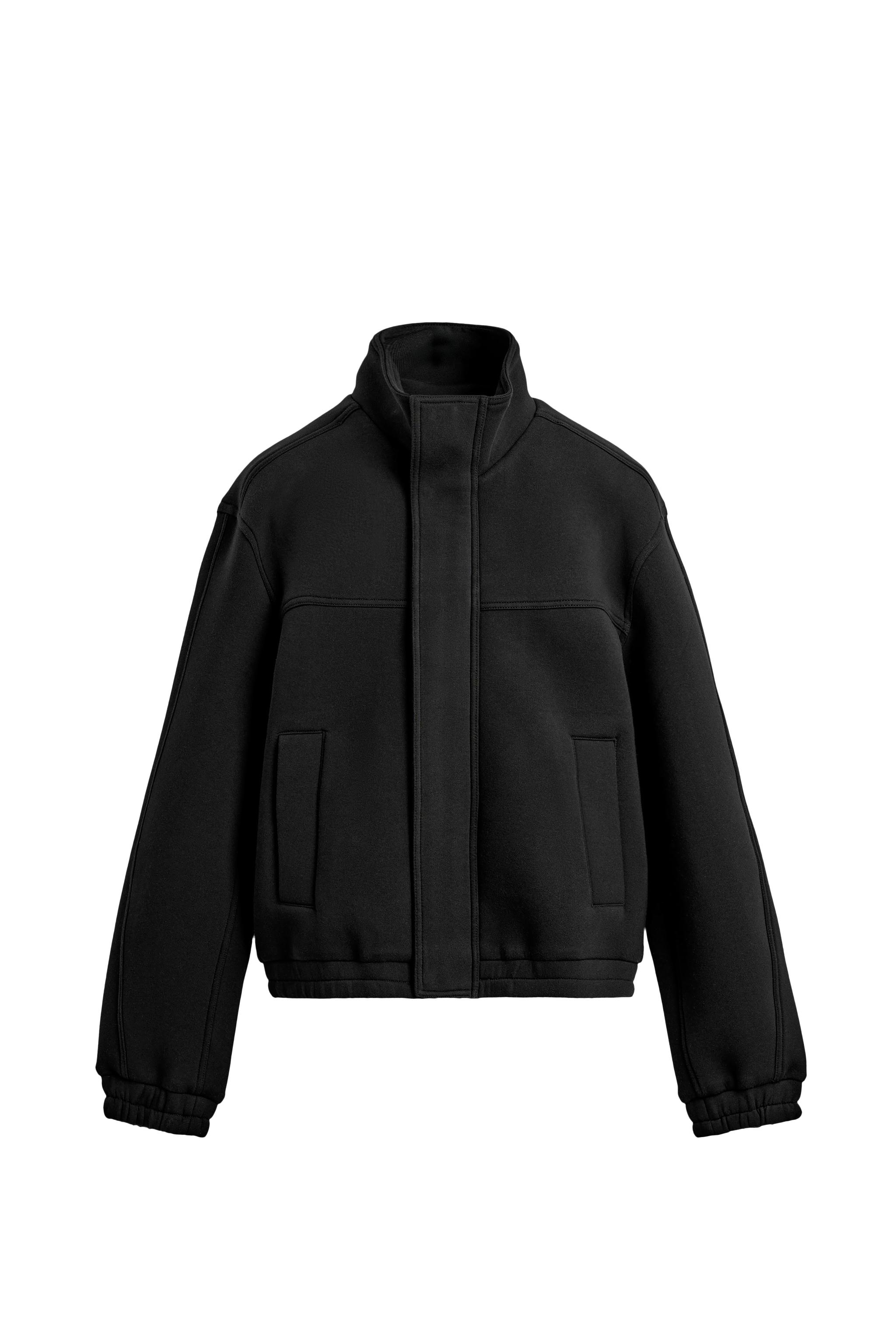 JAQUETA COMPACTA BOXY FIT - Preto | ZARA Brasil