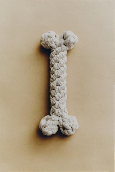 WOVEN BONE PET TOY - Ecru by Zara