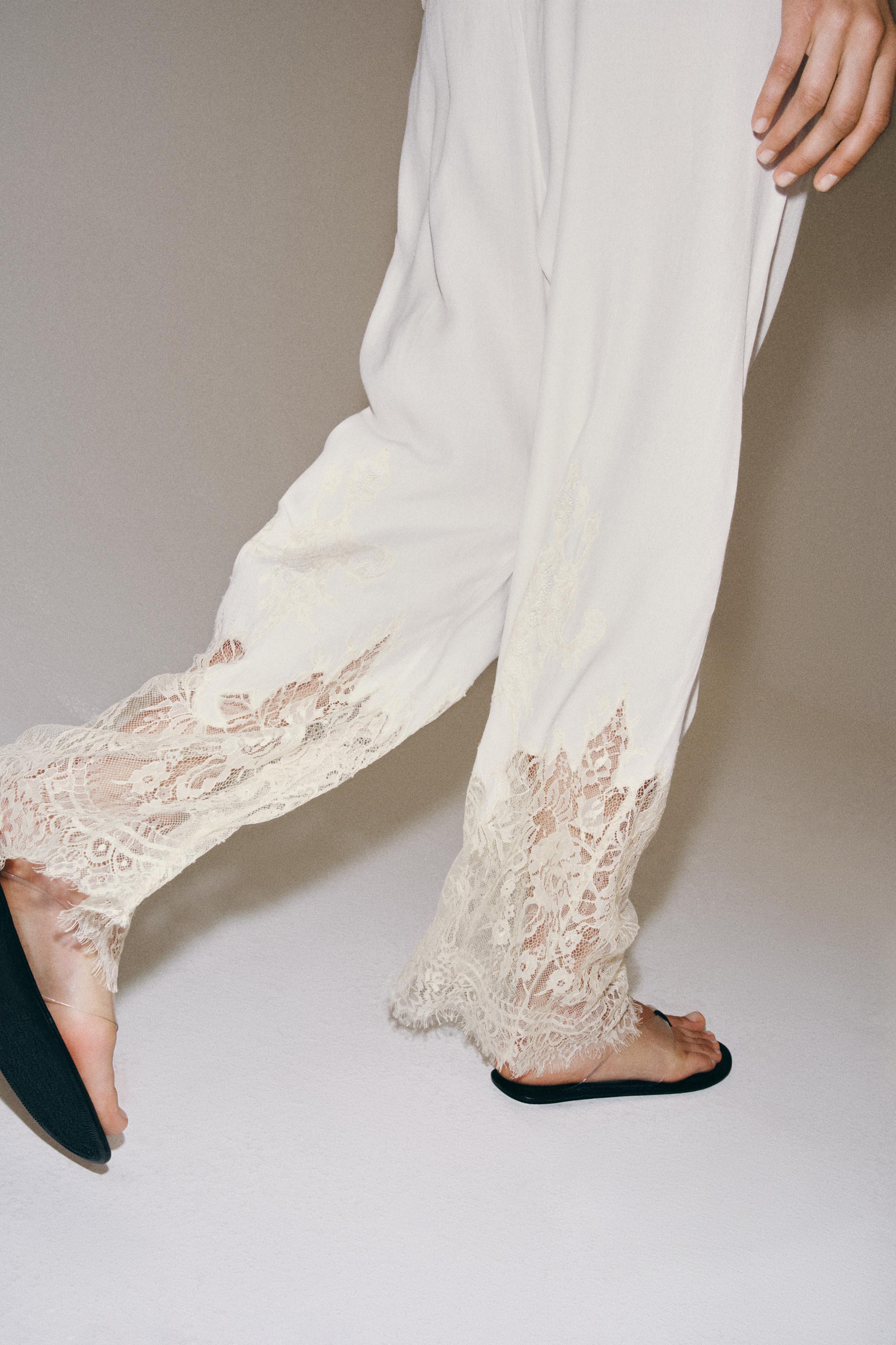 ZW COLLECTION LACE PAJAMA PANTS