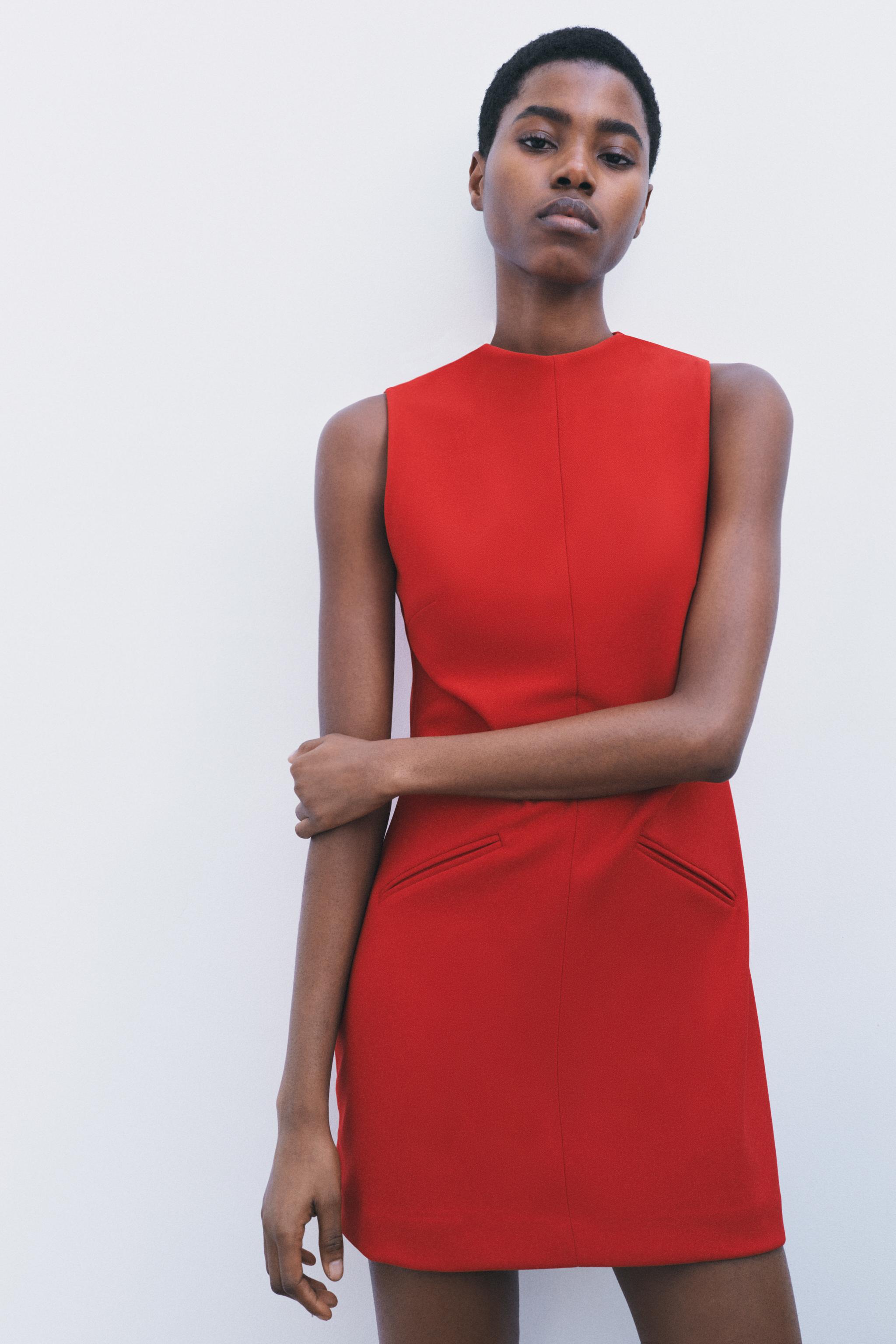 Vestitino Corto Rosso VESTITO CORTO Rosso Intenso ZARA Italia Italy