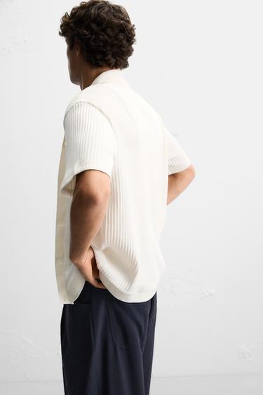 GILET CÔTELÉ - Blanc cassé de Zara - Image 5