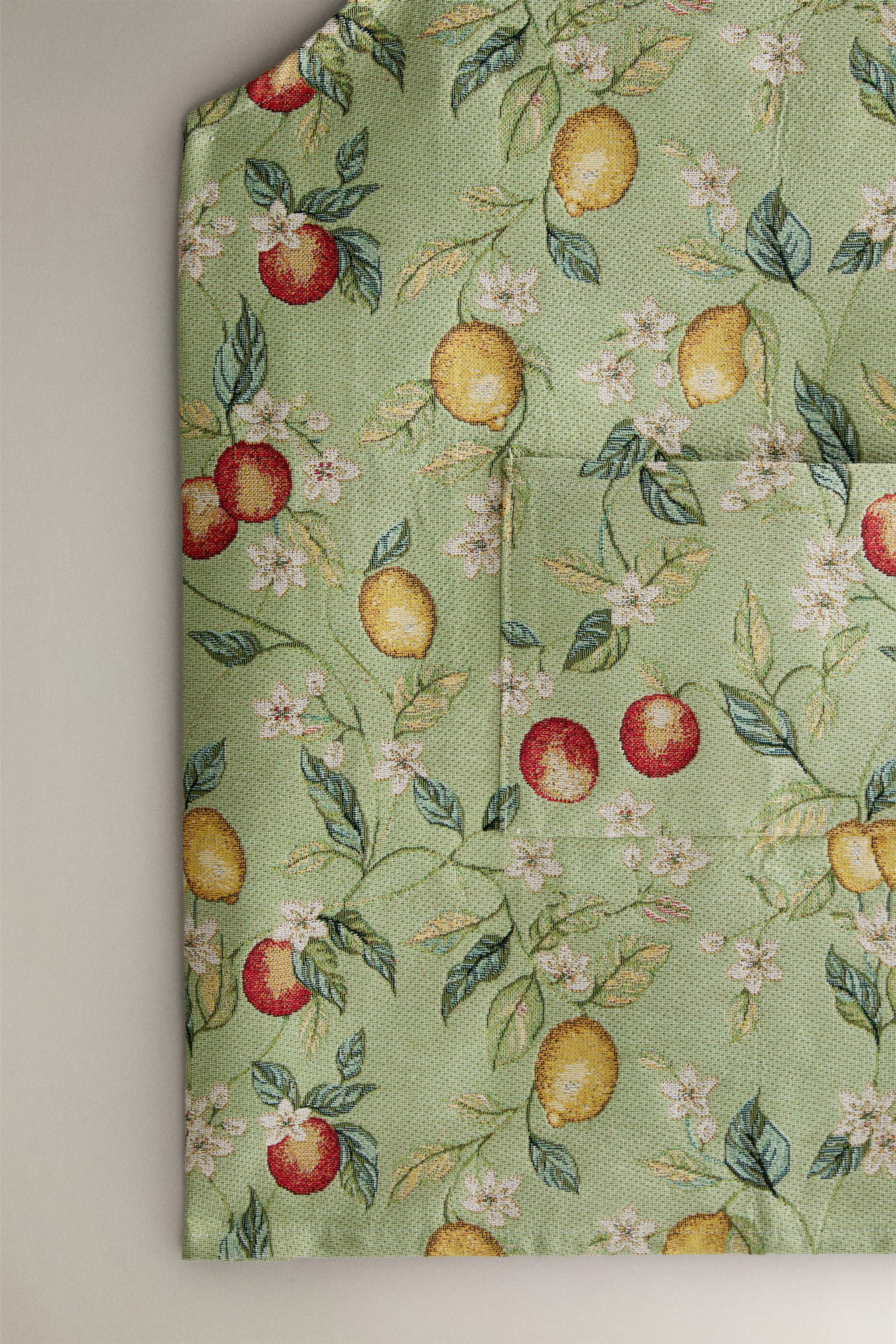 Женские топы Zara LEMON JACQUARD APRON — фото 3