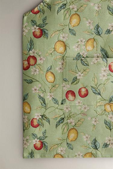 TABLIER JACQUARD CITRONS - Vert de Zara - Image 2