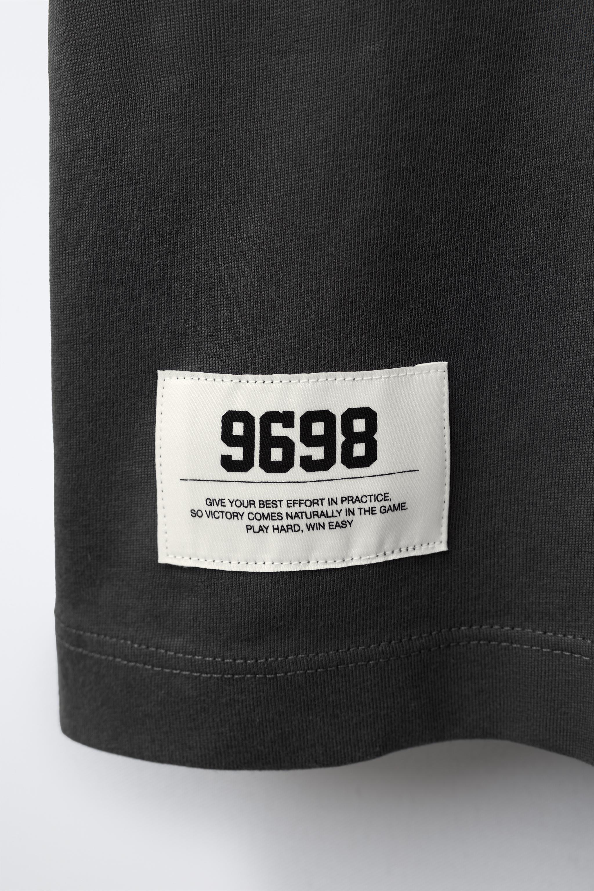 JOGGING LABEL T-SHIRT - Anthracite grey | ZARA United States