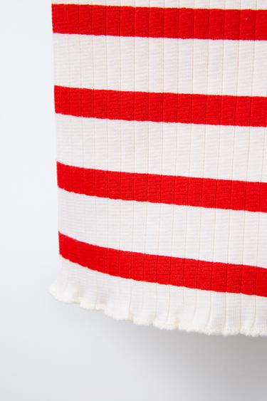 MINNIE MOUSE © DISNEY STRIPED CYCLING LEGGINGS - Red by Zara - Image 3